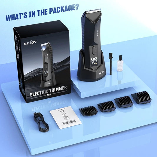 SEJOY Cordless Body Hair Trimmer – Electric Beard & Groin Shaver For Men UK