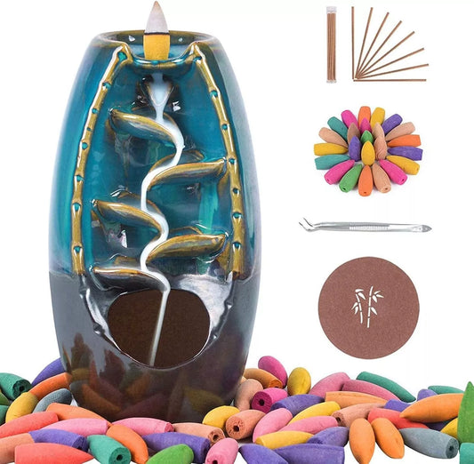 Ceramic Waterfall Backflow Incense Burner