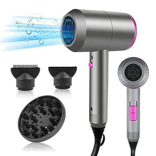 Professional Ionic Hair Dryer Powerful AC Motor Quick Drying with 2 Speed 3 Heat