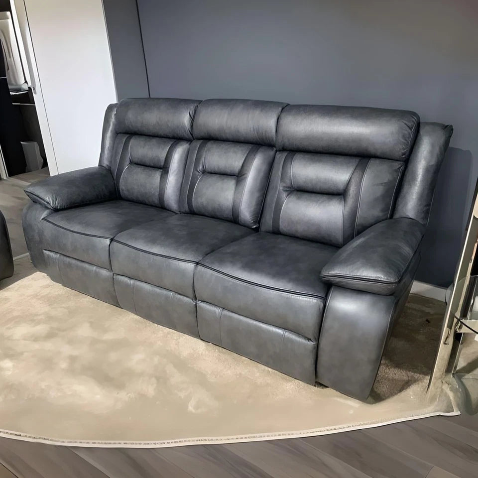 Nova Electric Recliner 3+2 seater Sofa-3 and 2 seater-Leather Sofa (3+2 Seater)