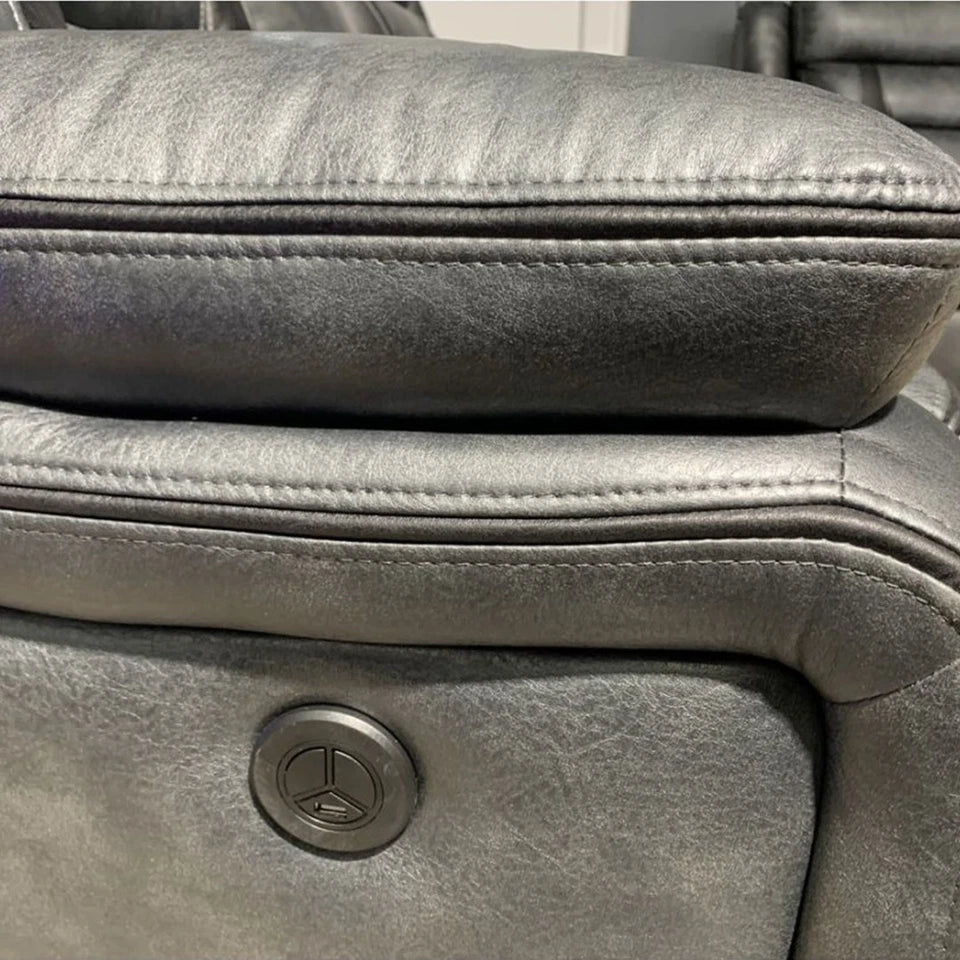 Nova Electric Recliner 3+2 seater Sofa-3 and 2 seater-Leather Sofa (3+2 Seater)