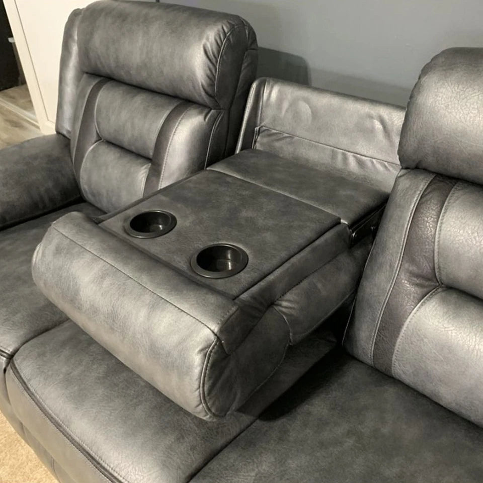 Nova Electric Recliner 3+2 seater Sofa-3 and 2 seater-Leather Sofa (3+2 Seater)