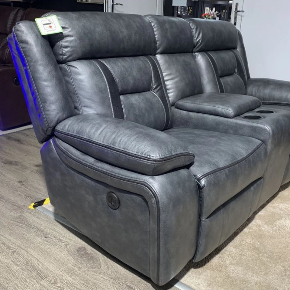 Nova Electric Recliner 3+2 seater Sofa-3 and 2 seater-Leather Sofa (3+2 Seater)