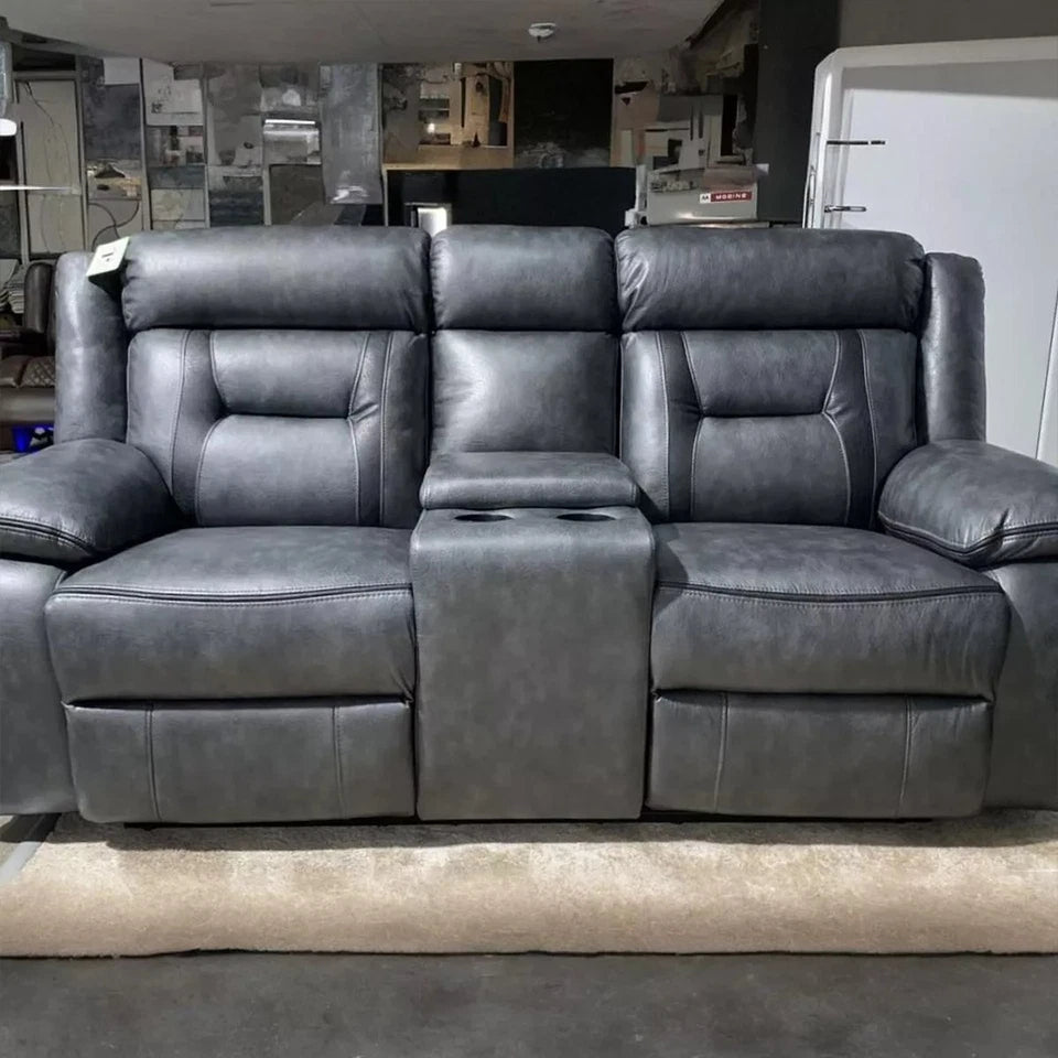Nova Electric Recliner 3+2 seater Sofa-3 and 2 seater-Leather Sofa (3+2 Seater)