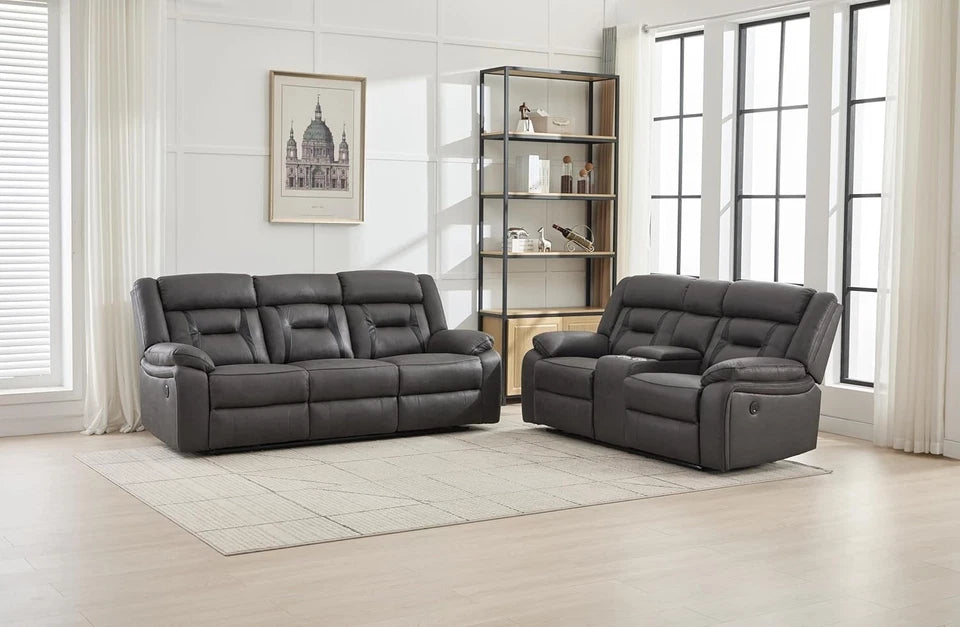 Generic Electric Recliner 3+2 seater Sofa-3 and 2 seater-Leather Sofa 3+2 Seater